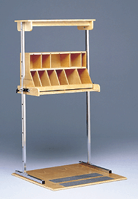 Adjustable Height Shelf shown with Sorting Bin Bailey Model 6049